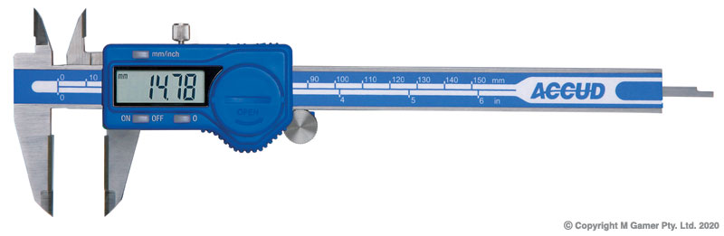 150mm Carbide Tipped Dual Scale Digital Caliper